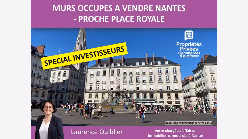 Vente murs de 20m² à Nantes centre place Royale