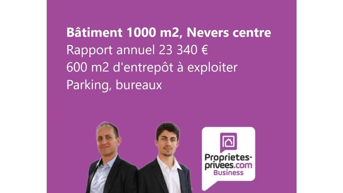 Vente murs commerciaux 1000m² empl N°1 à Nevers