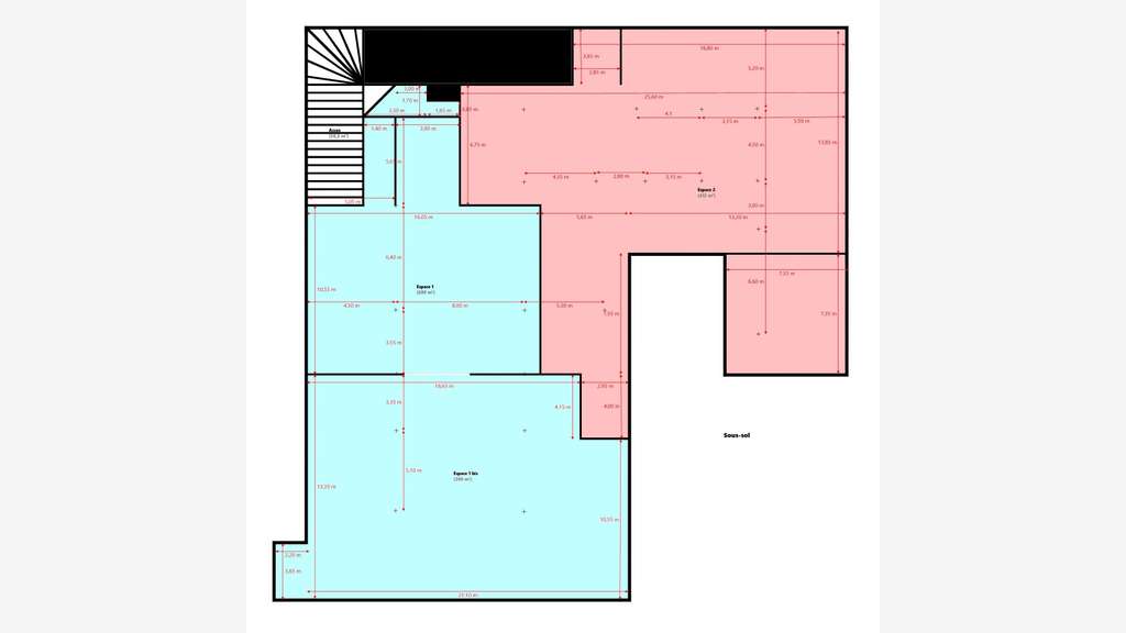 Vente murs commerciaux 1957m² parking Nice centre
