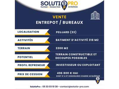 Vente Locaux d'activités - Entrepôts à Peujard