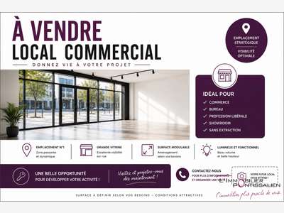 PONTARLIER : MURS COMMERCIAUX PLEIN CENTRE VILLE