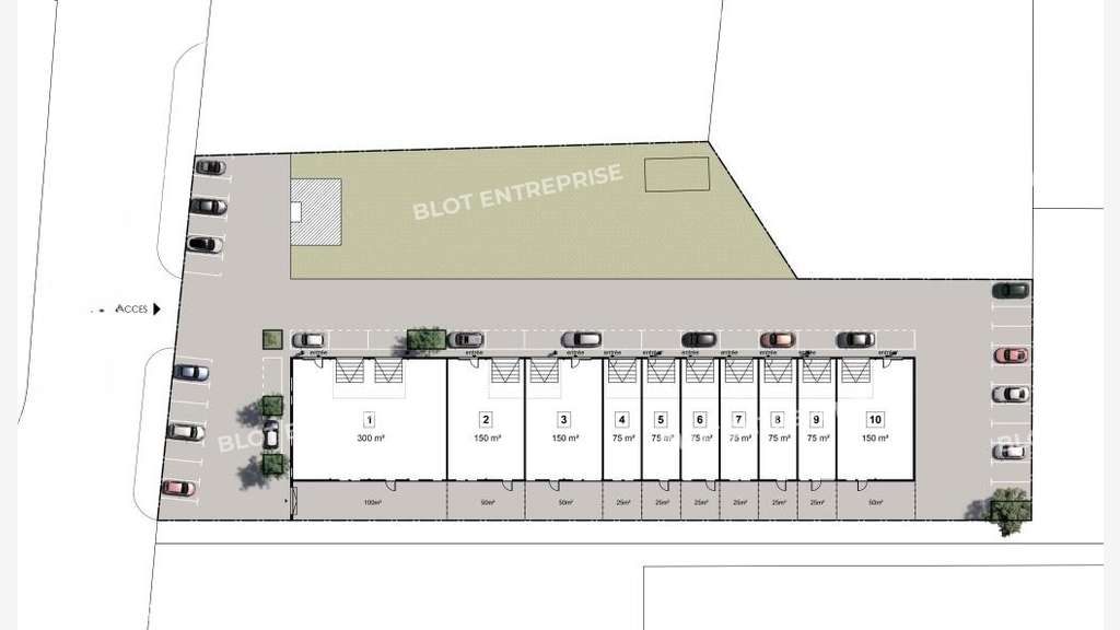 A vendre cellule 300m² à Pontivy zone du Signan