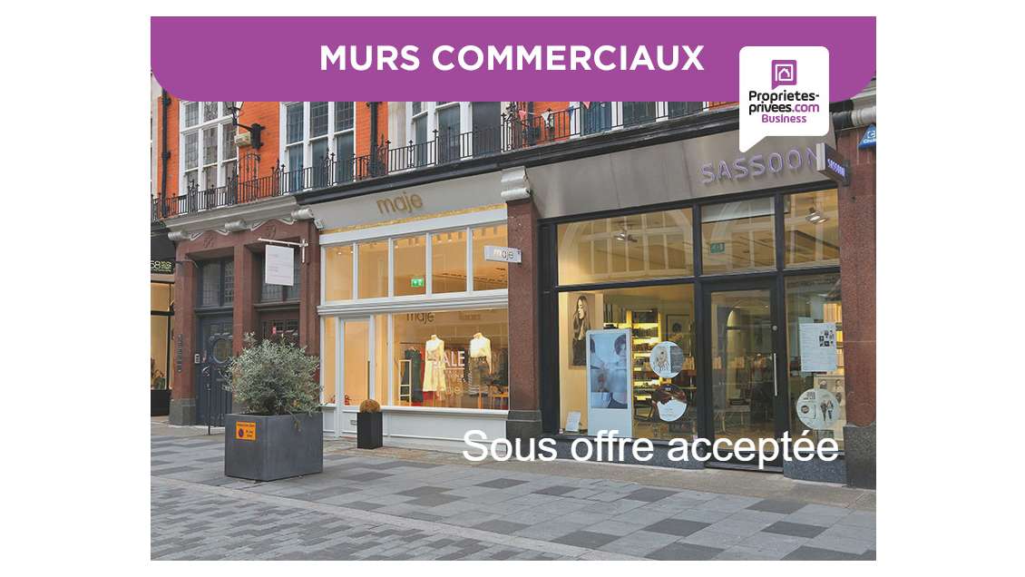 AV local commercial 70m² + T1 24m² Roanne centre