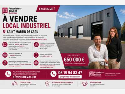 SAINT MARTIN DE CRAU - HANGAR INDUSTRIEL 1000 m²