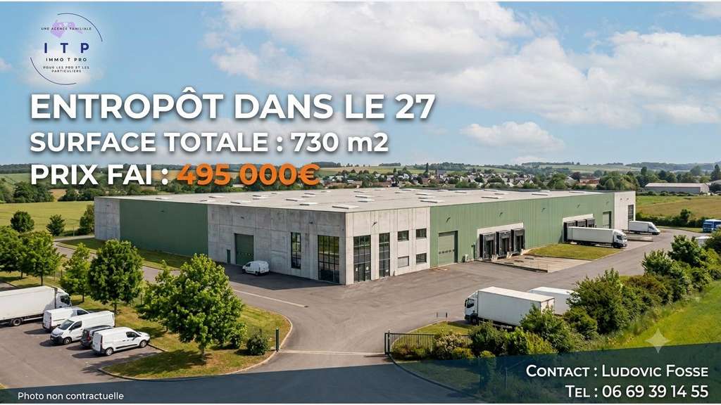 AV entrepôt bureaux 730m² Saint-Pierre-des-Fleurs