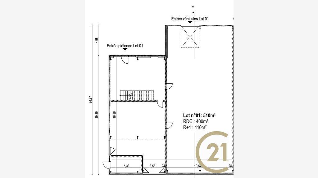 Local 510m² neuf à vendre à Saint-Sulpice A68
