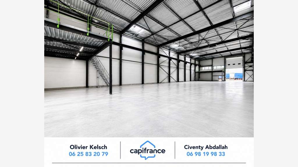 LOCAL INDUSTRIEL NEUF 1 058 M² À VENDRE - PONT R