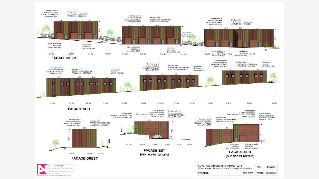 Exclusif bâtiment activité VEFA 1733m² à Thurins  