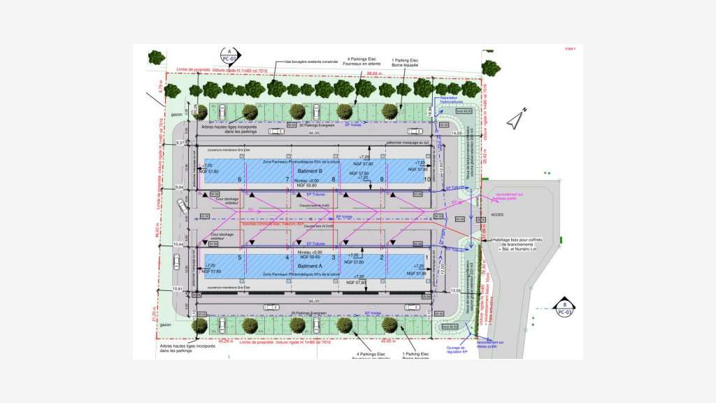 OPPORTUNITÉ RARE AV locaux neufs au Nord de Nantes