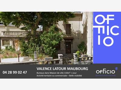 Bureaux 110m² avec cour Valence Latour Maubourg