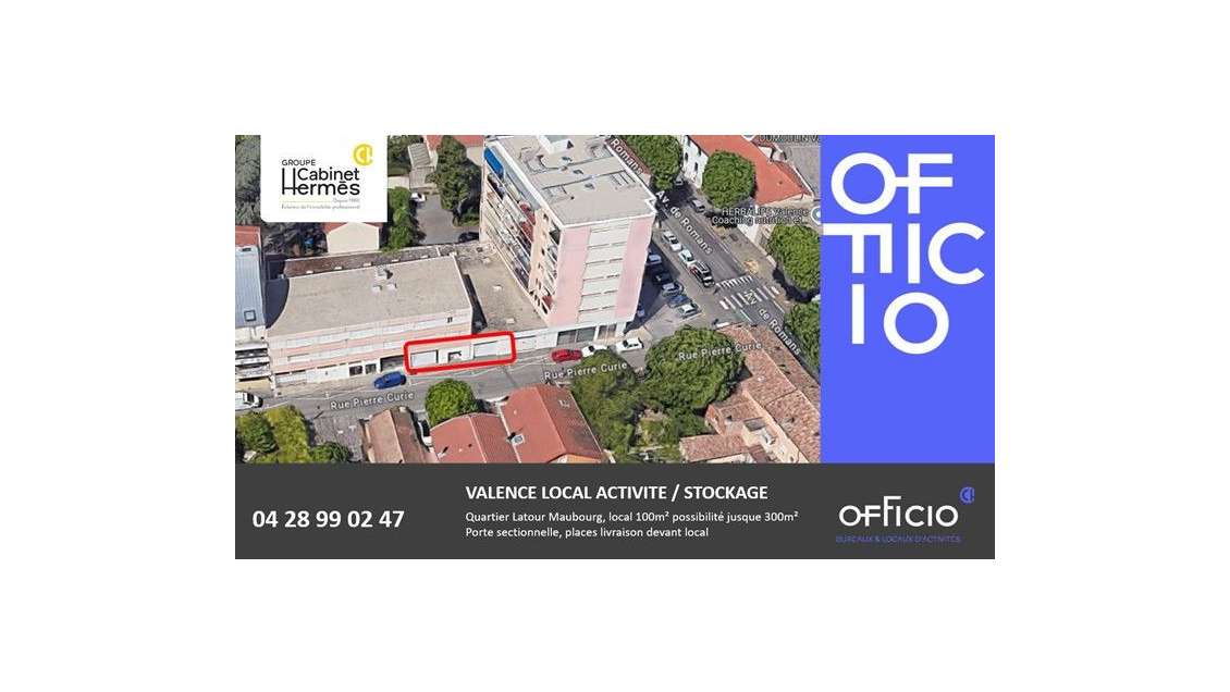 AV local artisanal 100m² Valence Latour Maubourg