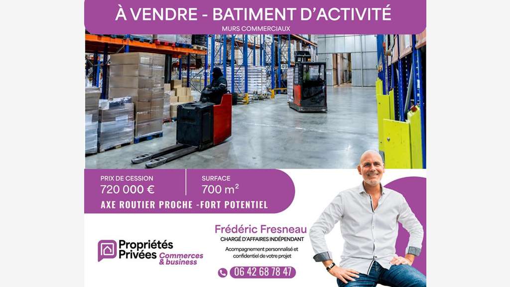 AV bâtiment indus 700m² zone dynamique Vannes