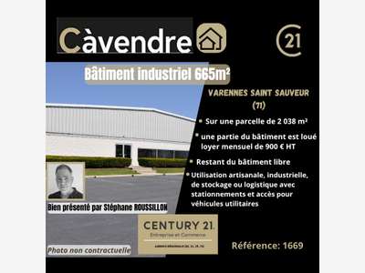 AV local d'activité 665m² Varennes Saint Sauveur