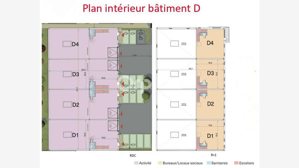 A louer bureaux 70m² à vendre à Givors