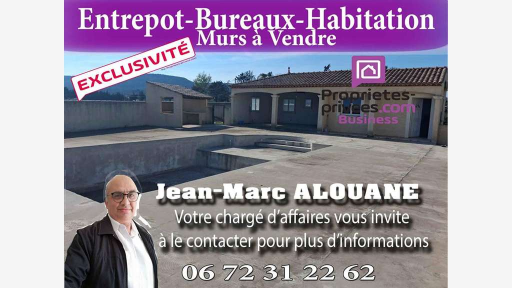 Vente entrepôt habitation à Vic la Gardiole
