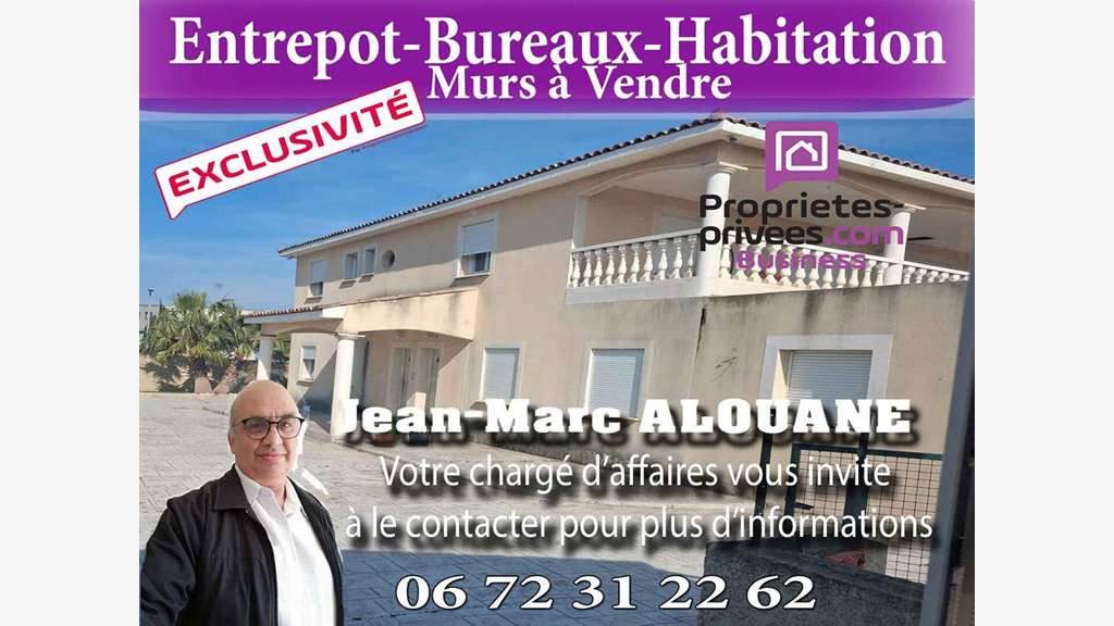 Vente entrepôt habitation à Vic la Gardiole