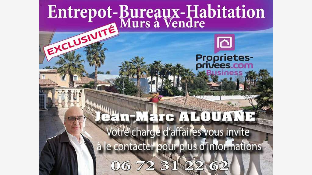 Vente entrepôt habitation à Vic la Gardiole
