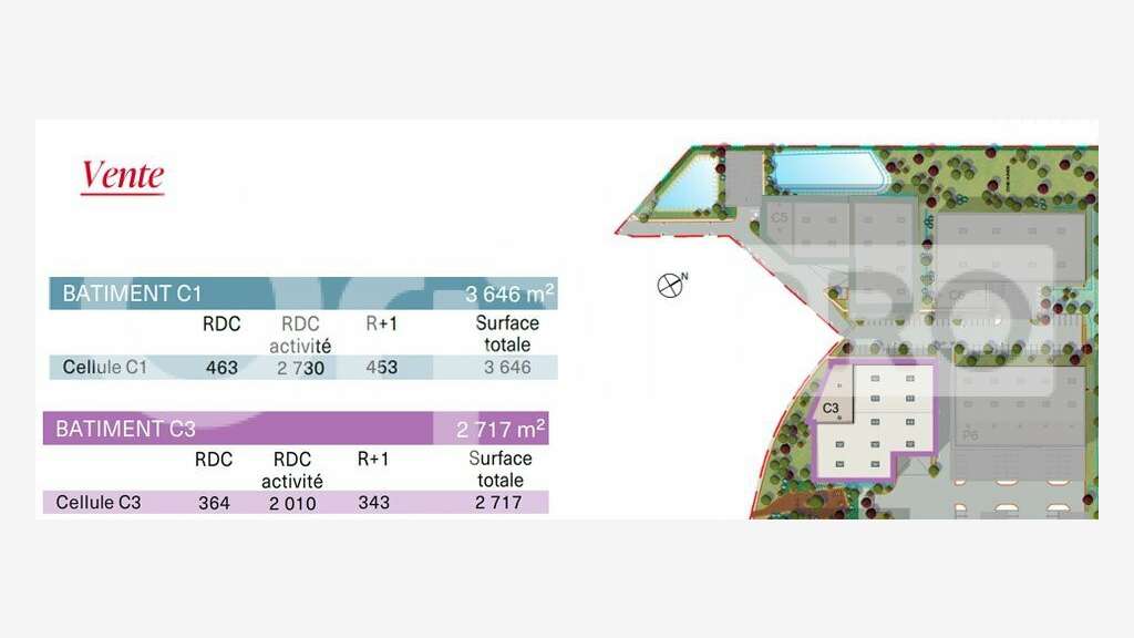 Vente VEFA bâtiment indépendant 2717m² Villebon