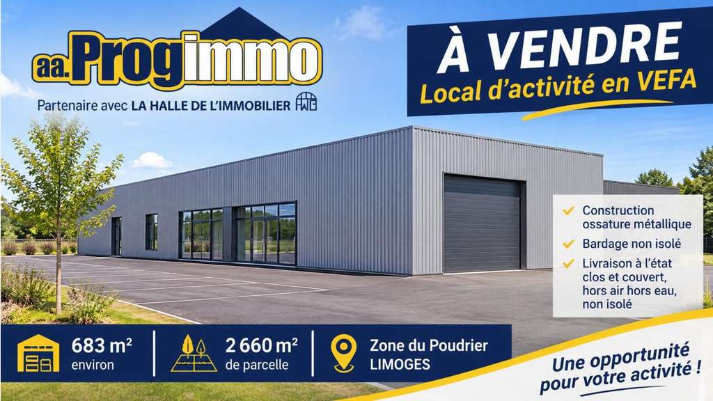 Vente local en VEFA zone du Poudrier à Limoges
