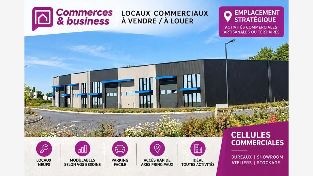 Vente local 180m² à Miniac-Morvan