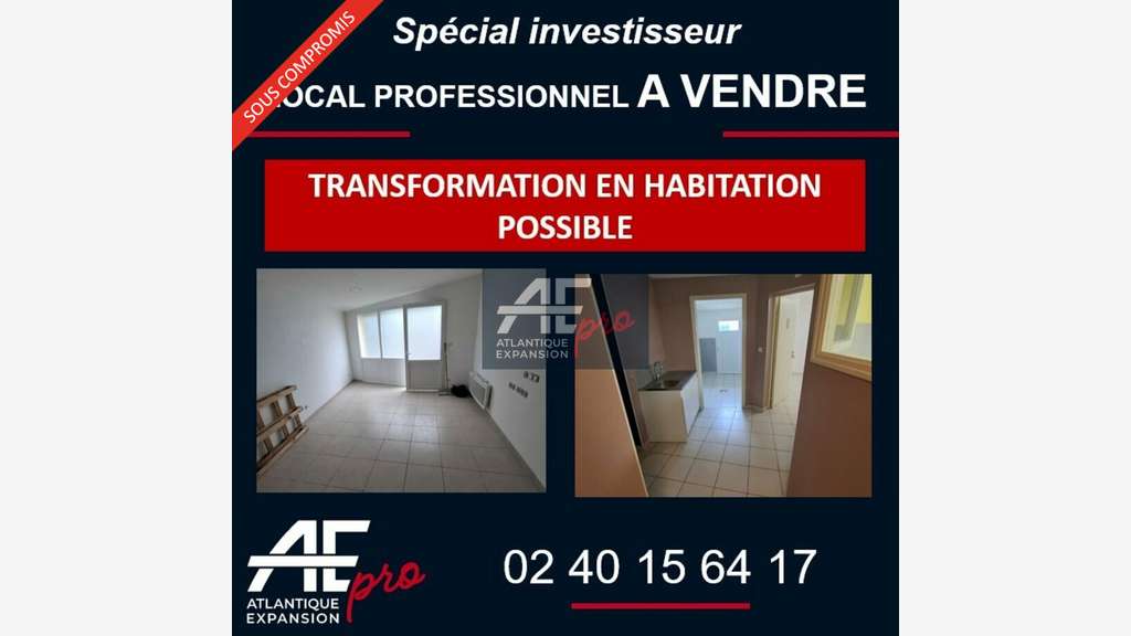 Vente local 110m² très bien placé à Redon centre