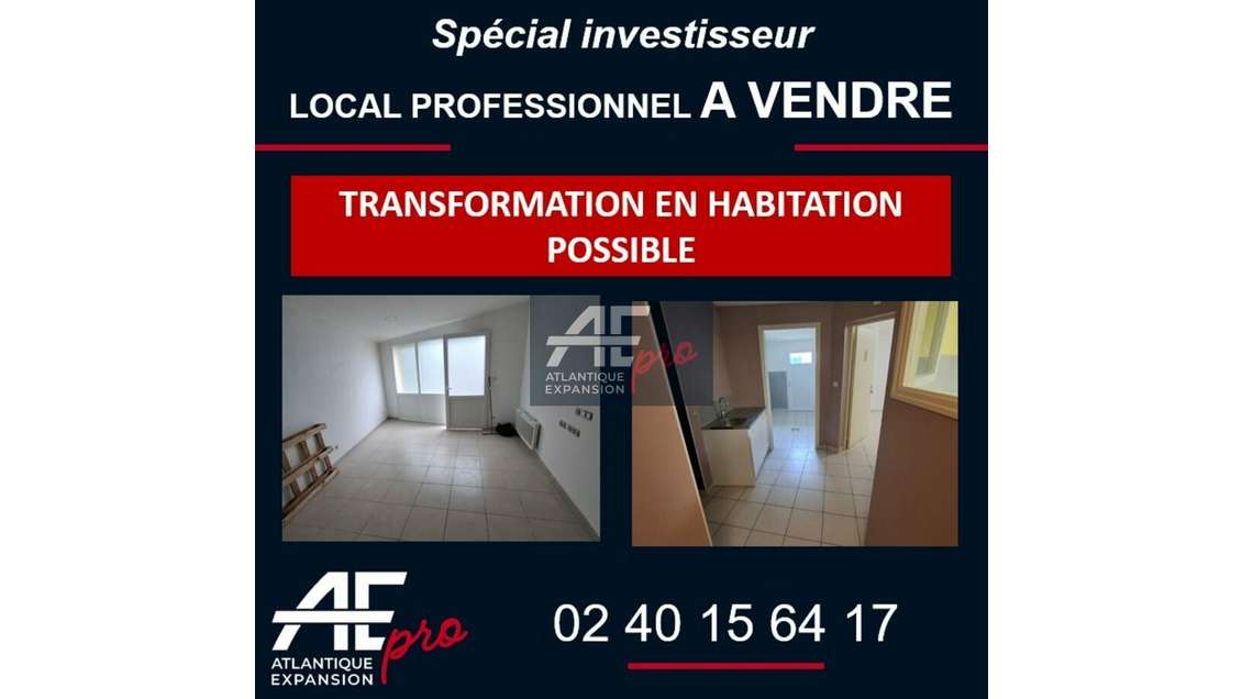 Vente local 110m² très bien placé à Redon centre