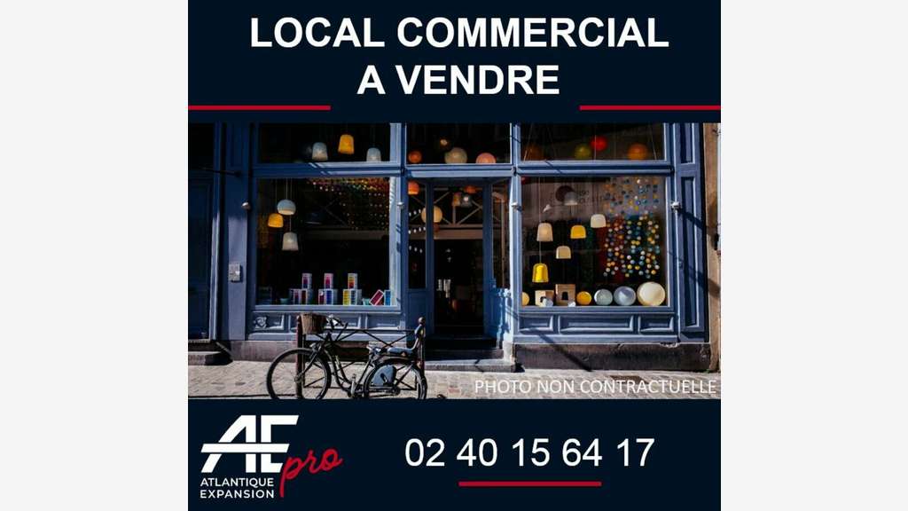 Vente local commercial 55m² d'angle à St-Nazaire