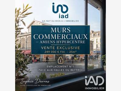 Vente murs commerciaux à Amiens Halles du Beffroi