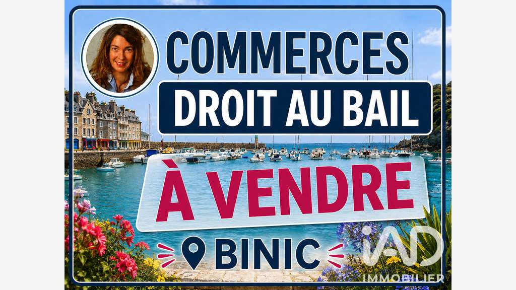 Droit au bail local commercial 30m² à Binic