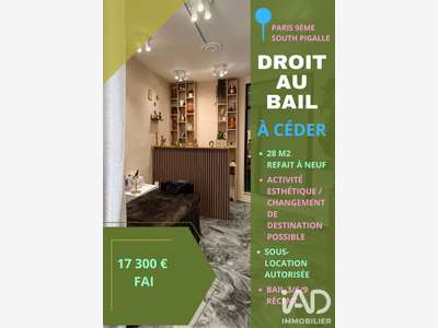 Droit au bail local à Paris 9ème South Pigalle