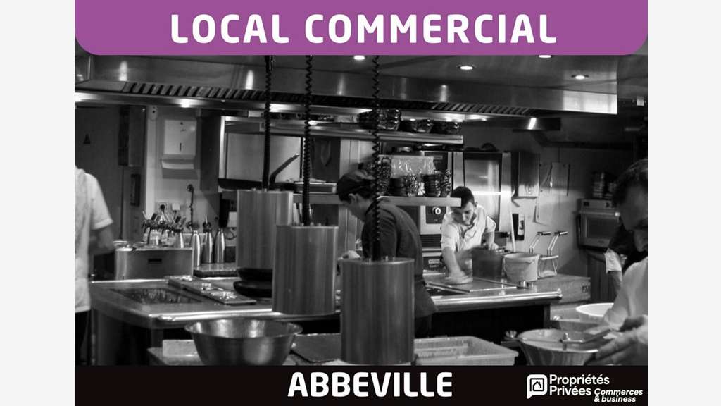 AV local commercial 300m² ancien resto à Abbeville