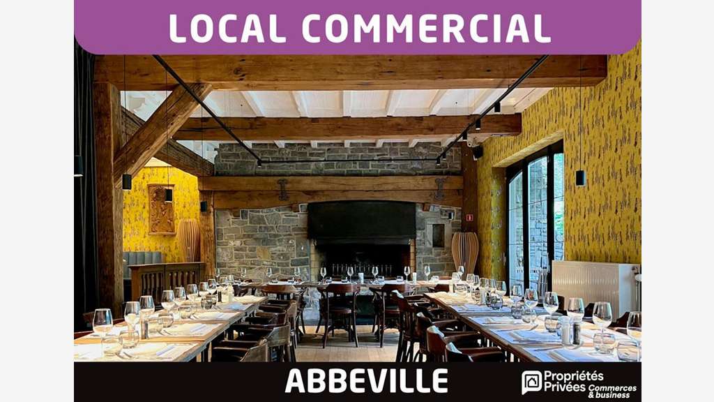 AV local commercial 300m² ancien resto à Abbeville
