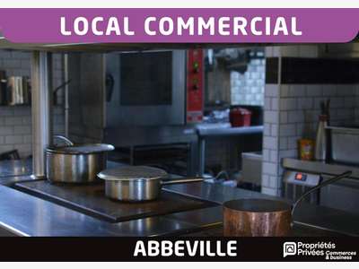 AV local commercial 300m² ancien resto à Abbeville