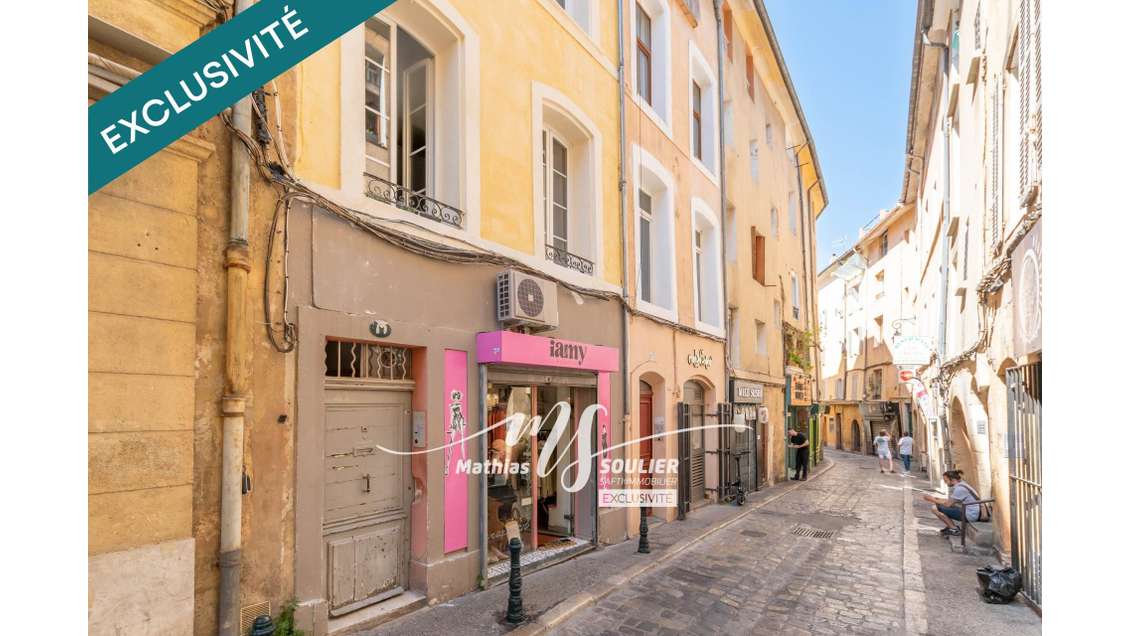 Vente local loué 15m² rue Aumône-Vieille à Aix