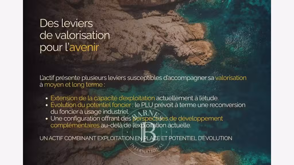 Vente actif foncier industriel 180000m² à Ajaccio
