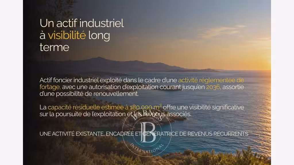 Vente actif foncier industriel 180000m² à Ajaccio