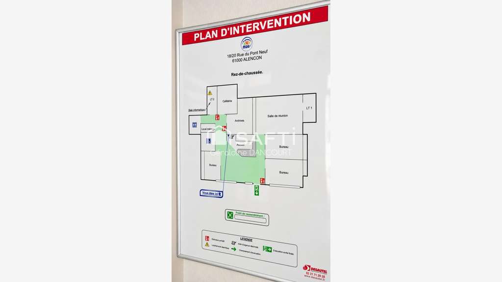 Vente local commercial 138m² Alençon centre ville