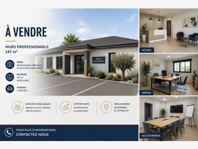 Vente murs professionnels 147m² à Angers