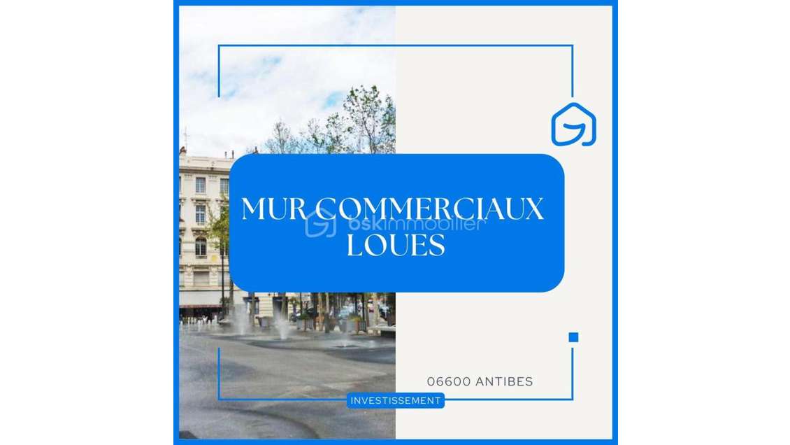 Vente murs commerciaux loués à Antibes centre