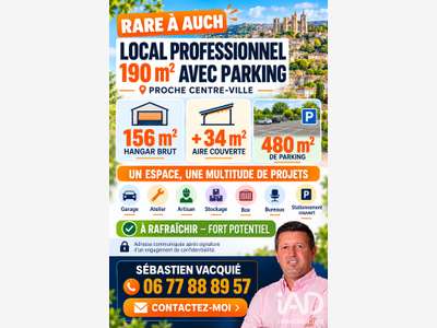 Vente local professionnel 190m² à Auch