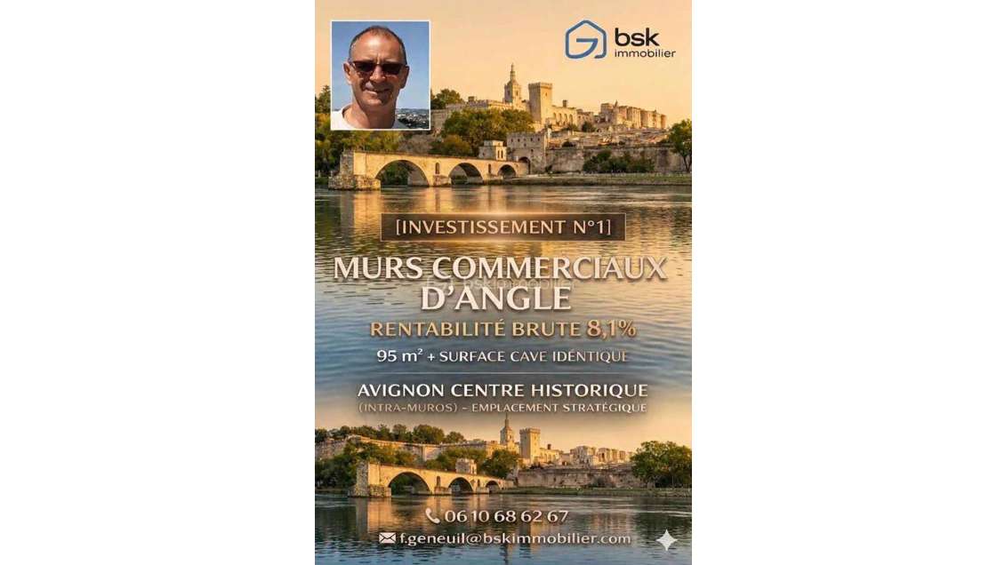 AV local commercial 95m² emplacement N°1 à Avignon