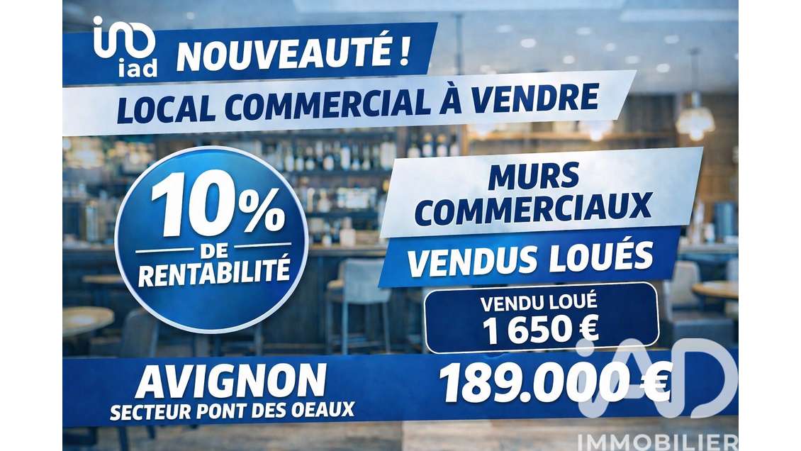 Vente local commercial loué à Avignon