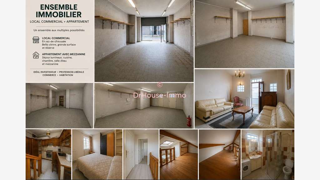 Ensemble immobilier 126 m² - Commerce & 