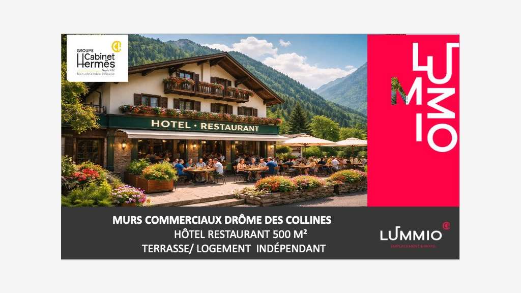 Murs hôtel restaurant à vendre dans le Vercors