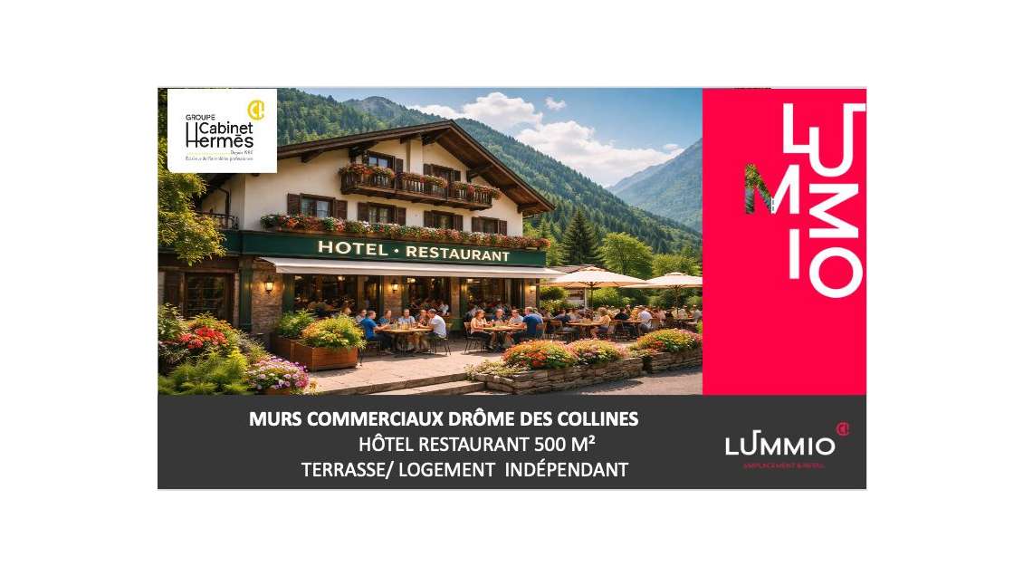 Murs hôtel restaurant à vendre dans le Vercors