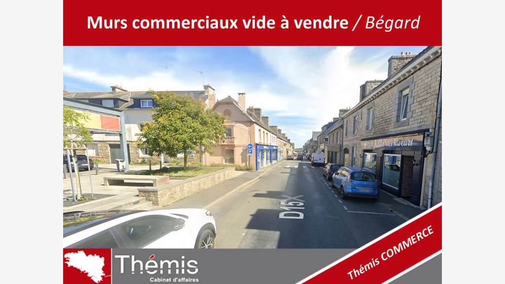 Vente murs commerciaux vide à Bégard centre