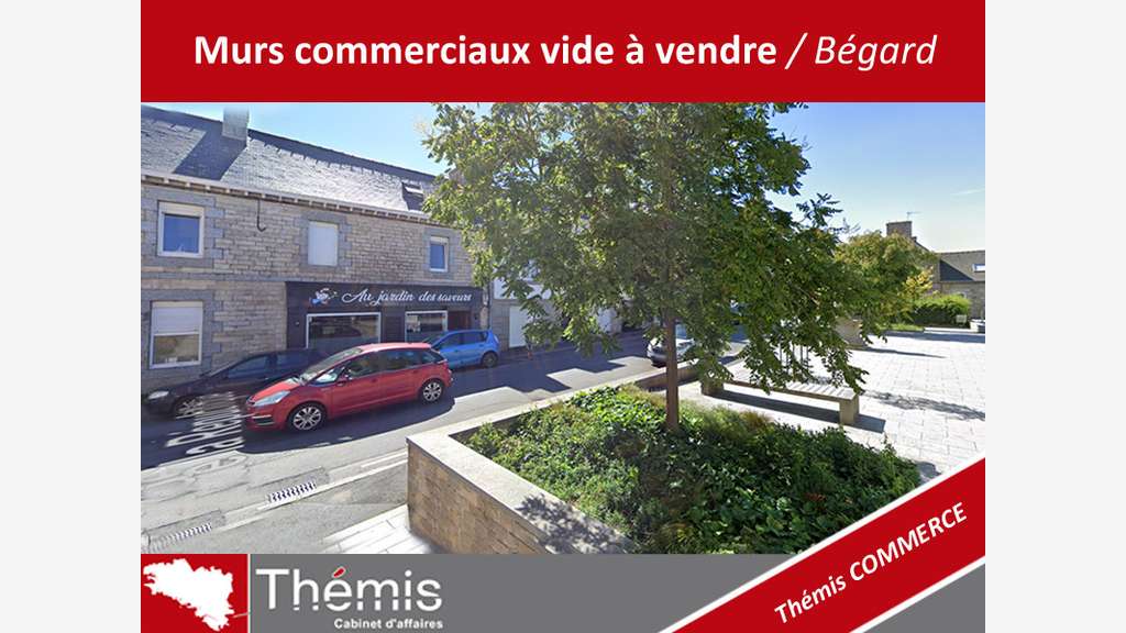 Vente murs commerciaux vide à Bégard centre