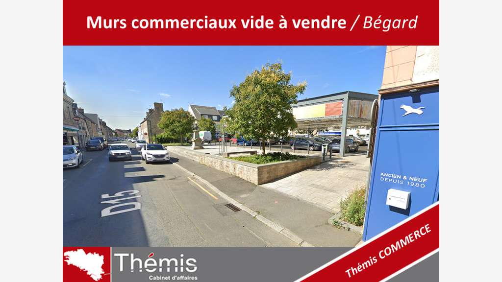 Vente murs commerciaux vide à Bégard centre