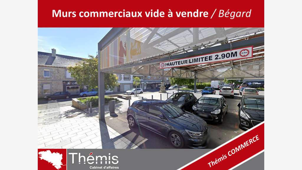 Vente murs commerciaux vide à Bégard centre