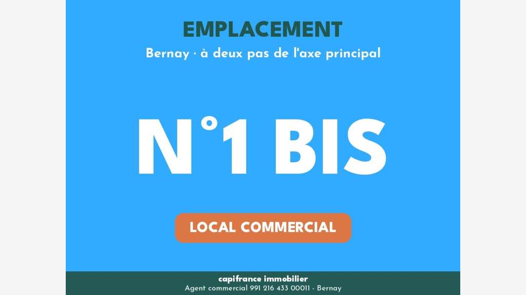 Local commercial de 401m² à vendre à Bernay (27)